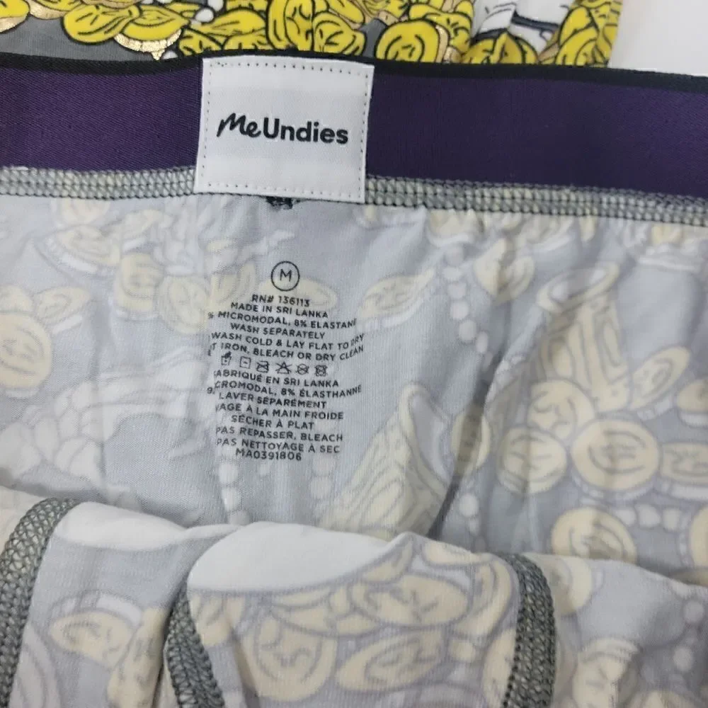 NEW MeUndies Lot of 4 Boxer Briefs/trunks Underwear Mens Size Medium